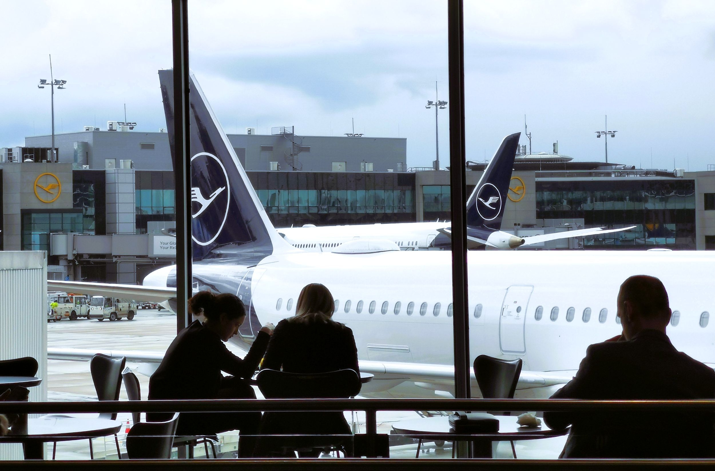Passengers At LH Gate In Frankfurt