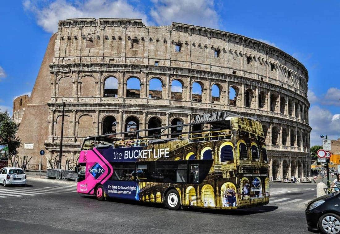 Gray Line Rome Bus Colosseum